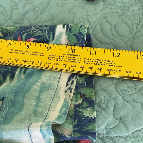 Reyn Spooner Tailored Hawaiian Button Up Dress Shirt 2XL Waterfall Valley - Picture 12 of 12